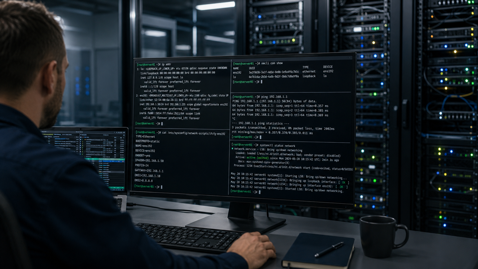 Configuring CentOS 7 Network Configuring CentOS 7 Network