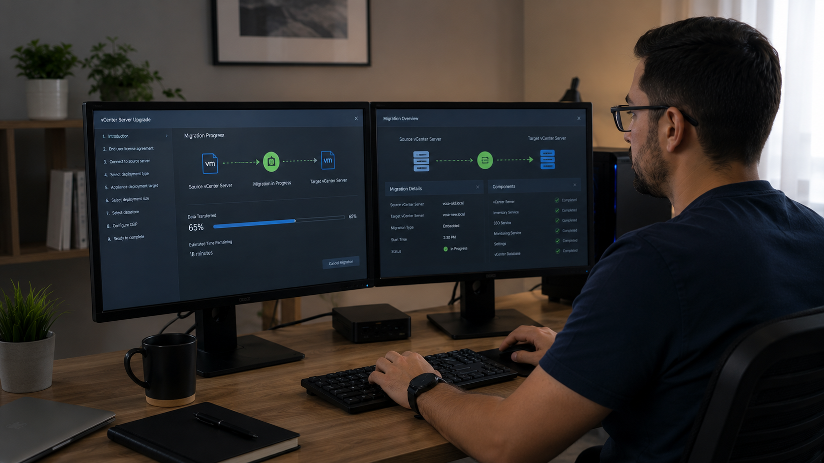 Updating vCenter Server 6.7 to 7 update vCenter Server 6.7 to 7