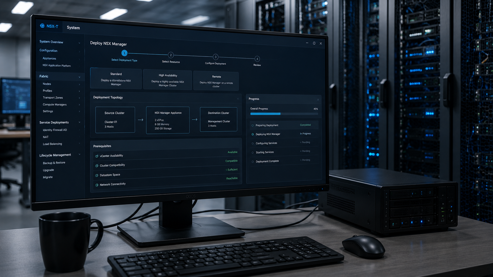 NSX Manager Deployment Steps NSX Manager deployment