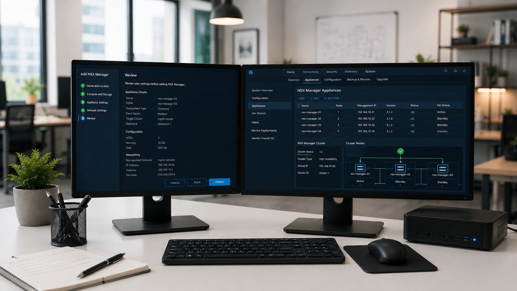 Adding Additional NSX Manager Appliance add NSX Manager appliance