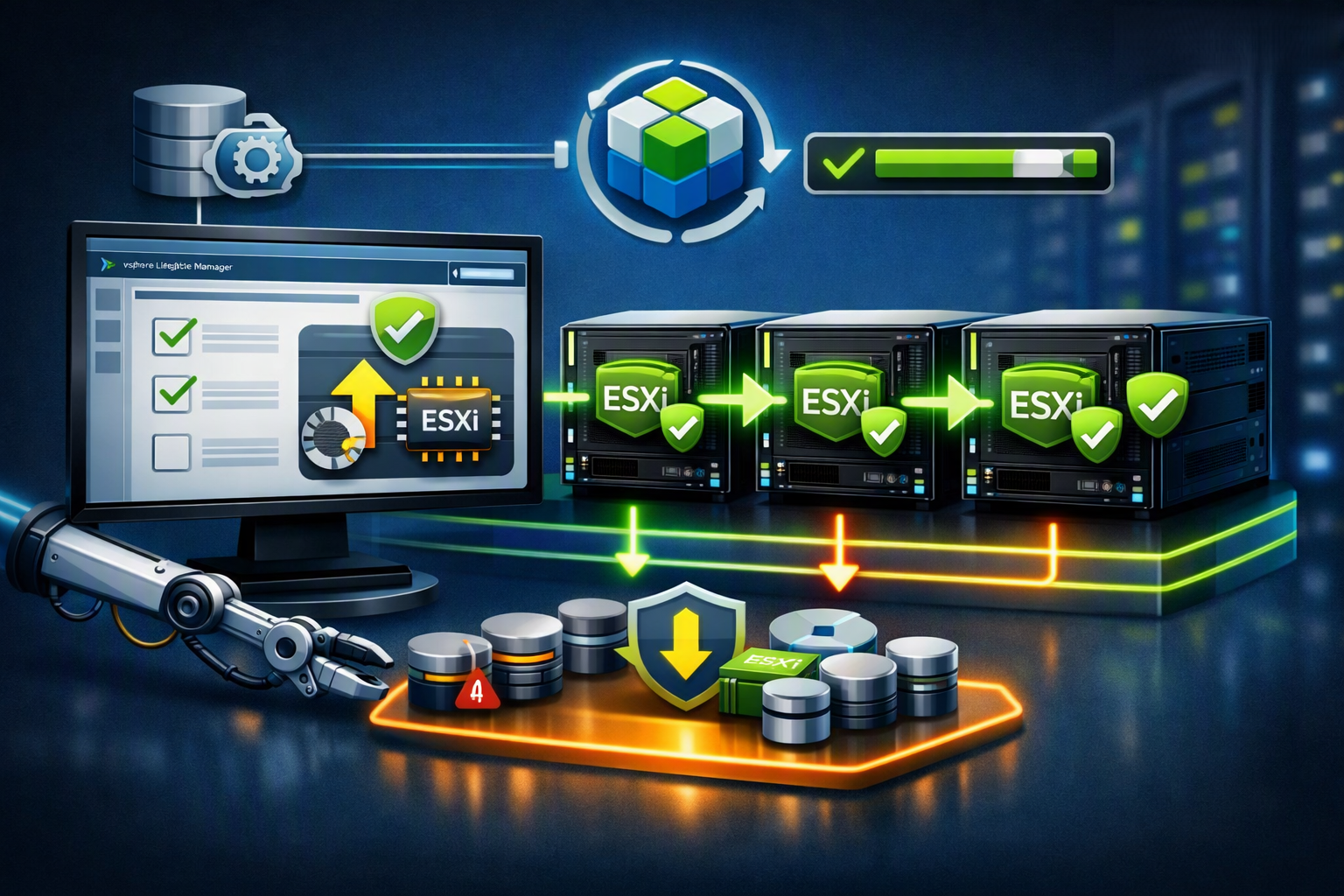 Applying ESXi Patch with vLCM vLCM ESXi patch