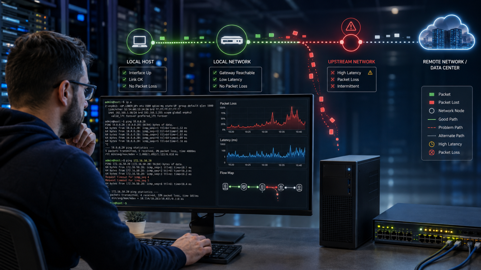 Packet Loss Troubleshooting: Local or Network Issue?